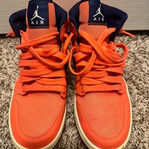 Jordan 1 Mid Turf Orange Blue Void Women 7